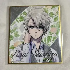 【未使用】ブルーロック展 凪誠士郎 箔押し ミニ色紙 原作 白スーツ【匿名配送】