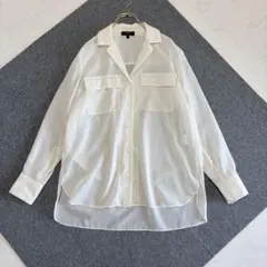 美品セオリー Airy Shirting Notch Shirt シアーシャツのサムネイル