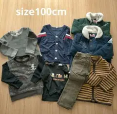 キッズ　100cm アウター　長ズボン　トレーナー　カットソー