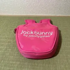 JACK BUNNY パター用ヘッドカバー ピンク　総柄　マレット