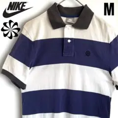 希少　海外限定　ナイキ　NIKE 　鹿の子　ポロシャツ　ボーダー　銀タグ