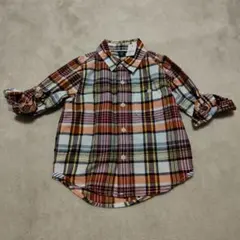 新品babyGap チェック柄長袖シャツ 95cm