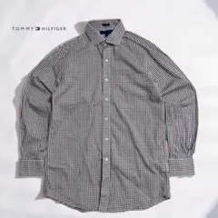 【古着】トミーヒルフィガー 長袖チェックシャツ メンズ M 美品