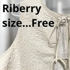 Riberry リベリー　ベスト　花柄　リボン