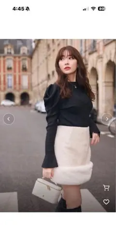 Herlipto Volume Sleeve Rib Knit Top