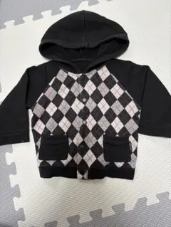 COMME CA ISM ダイヤモンド柄トレーナー 80