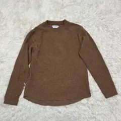 ✨ CIAOPANIC TYPY ワッフル生地　クルーネックニット　ブラウン