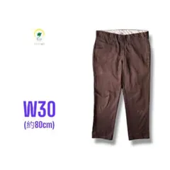 【各種割引】Dickies 873 ワーク パンツ トラウザー ブラウン W30