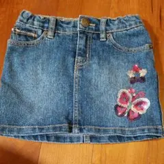 PLACE デニムスカート110cm インナーパンツ付