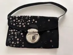 DIESEL スタッズ ミニバッグ ポーチ ブラック