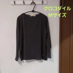 CROCODILE 長袖カットソー ダークグレー Mサイズのサムネイル