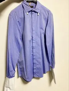 Paul Smith ドレスシャツ コットン ブルーシャツ Lサイズ