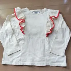 マーキーズ　MARKEY’S 肩フリルカットソー　120 キナリ