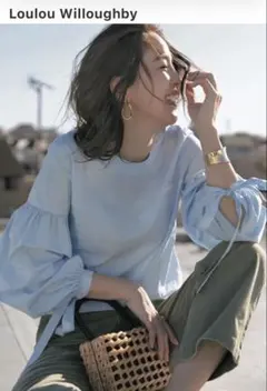 Loulou Willoughby ルルウィルビー 2way シャツ ブラウスのサムネイル