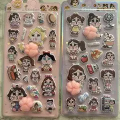 【2枚セット】　クライベイビー おしりシール　肉球シール　マシュマロシール