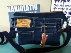 【デニムリメイク●ファスナー仕様●ショルダーバック●handmade】