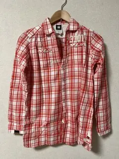 G-STAR RAW 長袖シャツ 赤チェックのサムネイル