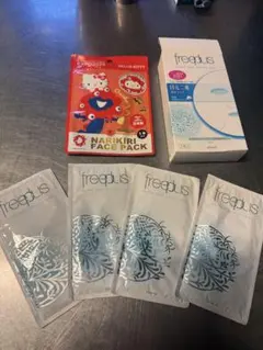 パック5枚セットfreeplusマスク ＆ キティ ミャクミャクフェイスパック