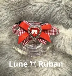 猫用首輪　ギンガムチェック