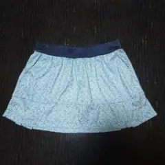 B55 【希少】シンプソン 水色総柄 テニススカート Lサイズ