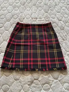 GU チェック柄タイトスカート