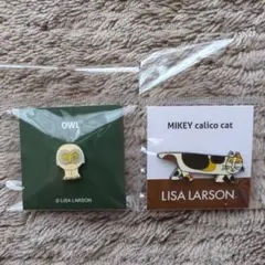 LISA LARSON ピンバッジ OWL MIKEY 2点セットのサムネイル