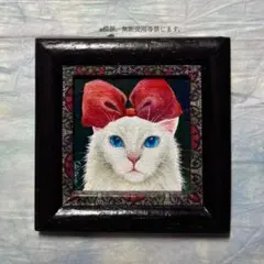 原画「黒猫の背中になにかある〜TOKYOシティ」猫/イラスト/アート/絵画