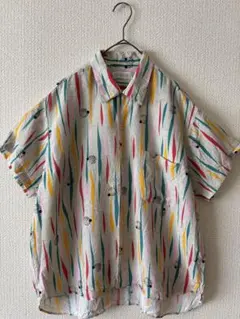 GLOVEHOUSE レーヨン半袖柄シャツのサムネイル