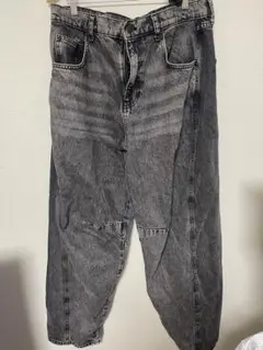 ZARA バレルフィットパンツ