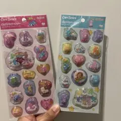 ケアベア ポップデコパーティー　わたあめカプセルシール