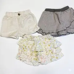 90cm 女の子　パンツ　3点　 ミッキーミニー有