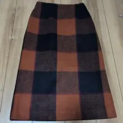 しまむら星玲奈さんコラボ　チェック柄タイトスカート