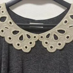 Milk tea 授乳服 ワンピース　レース付き