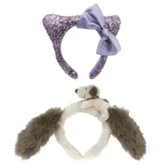 【2点セット】USJ/スパンコールカチューシャ ハローキティ スヌーピー