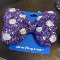 東京ディズニーリゾート ミニーリボンゴム紫