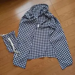 クロスプラス 授乳ケープ ソフトワイヤー入り チェック柄