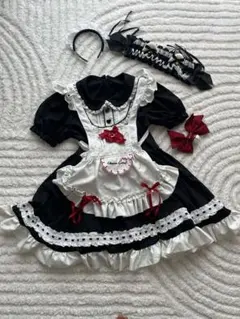 メイド服セット 黒と白のコスプレ衣装