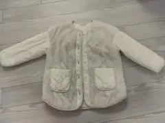 GU キッズコート ホワイト フリース 130