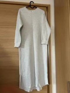 LOWRYS FARM グレー 長袖ロングワンピース