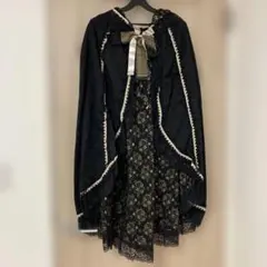 Metamorphose メタモルフォーゼ ヨーク切替リボンコート ブラウン