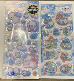 ぷくぷく　あわわちゃん　ピカプニシール　スパンコールパーティー　シール　2セット