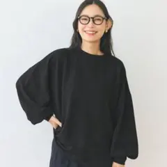 coca エンボス加工 バルーンスリーブ トップス