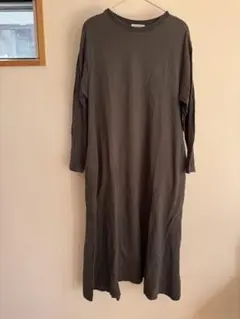 FREAK'S STORE グレー 長袖ロングワンピース