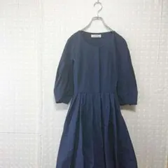 ●マウリツィオペコラーロ●パーティードレス ワンピース 紺 フォーマル 結婚式