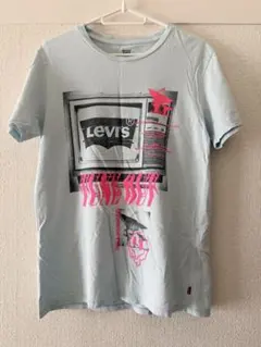 Levi's グラフィック Tシャツ 水色