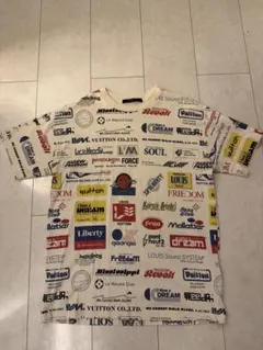 ルイヴィトン マルチロゴ総柄Tシャツ S ブラック LV Record Club 