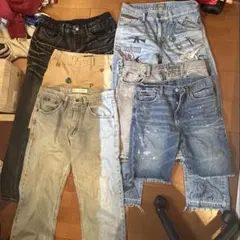 デニムロング、ショートパンツまとめ売り一点物