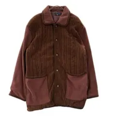 Carlo Valentino コーデュロイ×フリース切替 ジャケット L相当