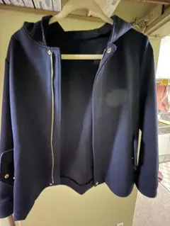 ROPÉ PICNIC フード付きジャケット 38 ネイビー