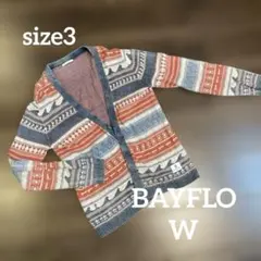 BAYFLOW ベイフロー　ニットカーディガン size3 アウター　男女兼用